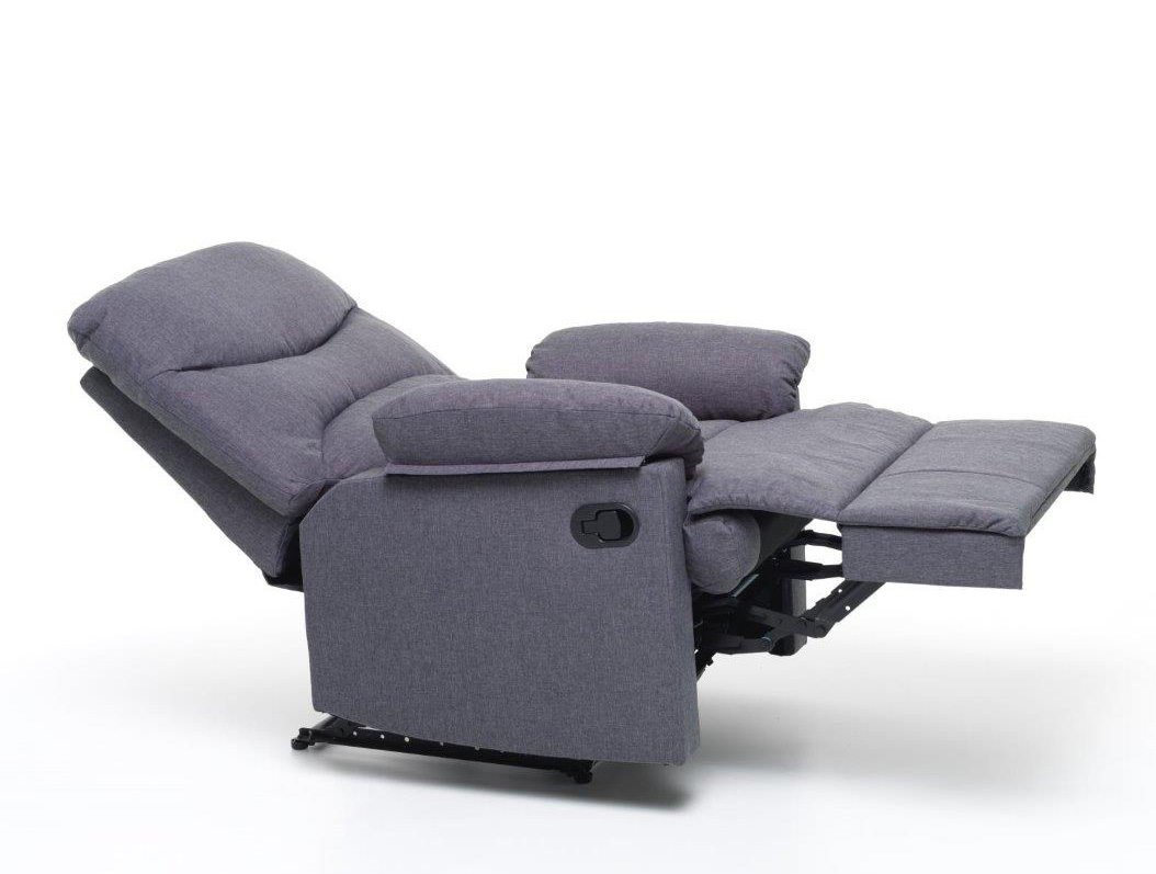 Poltrona Reclinabile Manuale Relax Karol colore blu 3 posizioni Poltrona Reclinabile Manuale Relax Karol colore blu 3 posizioni